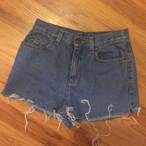 High waist Cut off jean shorts